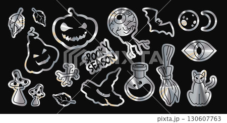 Holographic Halloween stickers Holographic Halloween stickers 130607763