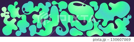 Vibrant funky liquid shape with gradient 130607869