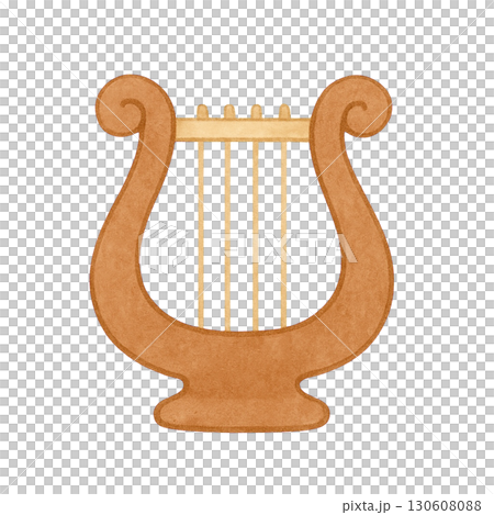 【楽器】竪琴のイラスト 130608088
