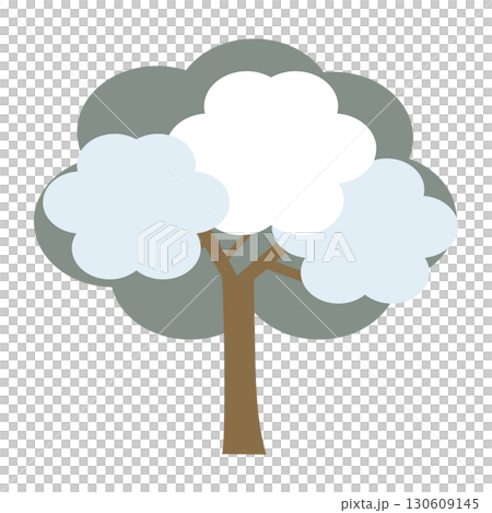 簡單的冬天樹插圖 簡單的冬天樹插圖 130609145