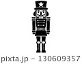 くるみ割り人形のシルエットイラスト 130609357