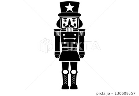 くるみ割り人形のシルエットイラスト 130609357