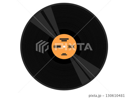LPレコードのイラスト 130610481