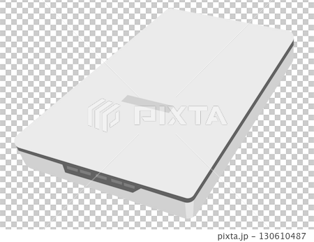 Flatbed scanner illustration Flatbed scanner illustration 130610487