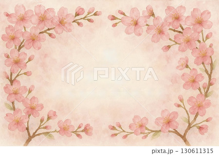 フレーム素材 満開の桜 フレーム素材 満開の桜 130611315