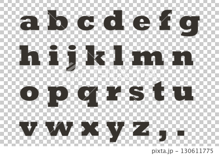 Letter 3 Alphabet Lowercase Dark Brown Letter 3 Alphabet Lowercase Dark Brown 130611775
