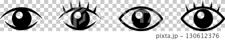 簡單的眼睛圖示說明 簡單的眼睛圖示說明 130612376