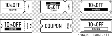 Icon illustration of discount coupons and tickets that can be used at shops and stores Icon illustration of discount coupons and tickets that can be used at shops and stores 130612411