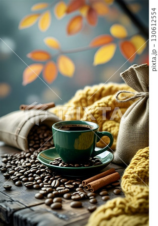 cup of tea with lemon and dried flowers 130612554