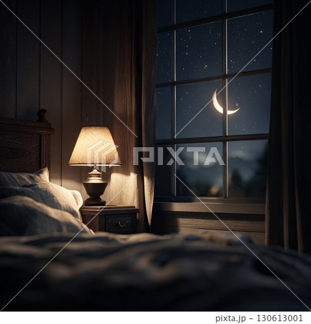 癒しのベッドルームと星空 癒しのベッドルームと星空 130613001