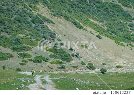 キルギス_ジュク川沿いのトレイル 130613227