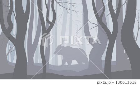 forest silhouette forest silhouette 130613618