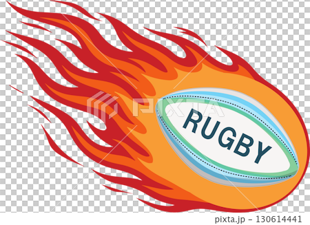 ラグビーボール	 130614441