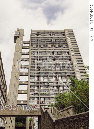 Trellick Tower is indeed recognized for its unique aesthetic and status as a significant example of Brutalist architecture. 130614497