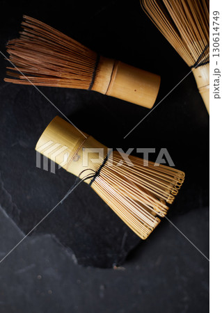 Close up Chasen , special bamboo matcha tea whisk Close up Chasen , special bamboo matcha tea whisk 130614749
