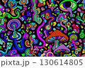 seamless pattern with doodle hearts 130614805