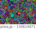 seamless pattern with colorful ornament 130614871