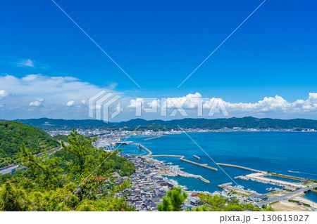 倉敷市児島　鷲羽山から望む児島の町並み 130615027