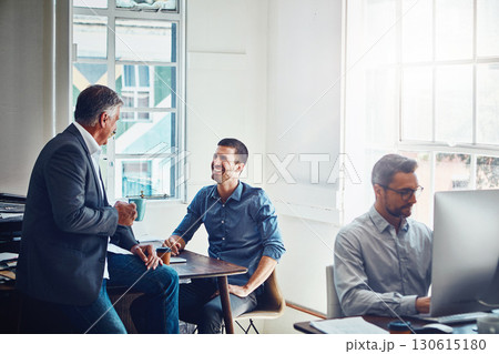 Office building, meeting and business people talking at desk for planning, company success and goals. Corporate workplace, teamwork and employees sitting at table, in discussion and coworking on idea Office building, meeting and business people talking at desk for planning, company success and goals. Corporate workplace, teamwork and employees sitting at table, in discussion and coworking on idea 130615180