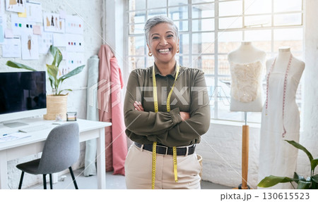 Fashion, designer and portrait of senior woman in workshop studio for manufacturing, planning and idea. Tailor, boutique and retail with employee and illustration for creative small business Fashion, designer and portrait of senior woman in workshop studio for manufacturing, planning and idea. Tailor, boutique and retail with employee and illustration for creative small business 130615523