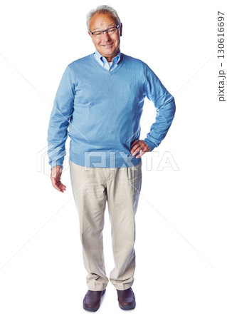 Old with man, smile in portrait and retirement, life insurance and glasses with mockup isolated on white background. Pensioner, happy old man and positive mindset with vitality, elderly and wellness Old with man, smile in portrait and retirement, life insurance and glasses with mockup isolated on white background. Pensioner, happy old man and positive mindset with vitality, elderly and wellness 130616697