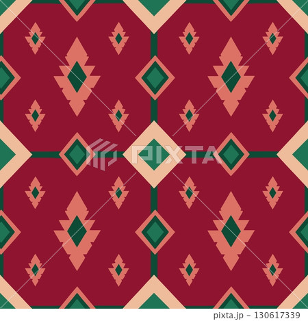 seamless vector pattern of abstract elements 130617339