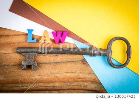 Key to understanding justice and law concept with colorful background Key to understanding justice and law concept with colorful background 130617423