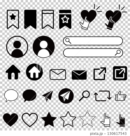 SNS　アイコン　セット 130617543