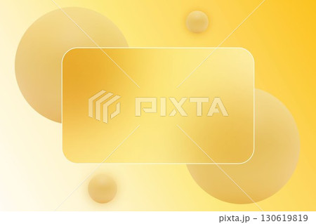 Abstract composition Yellow gradient spheres and a rectangular frame. Eps 10 Abstract composition Yellow gradient spheres and a rectangular frame. Eps 10 130619819