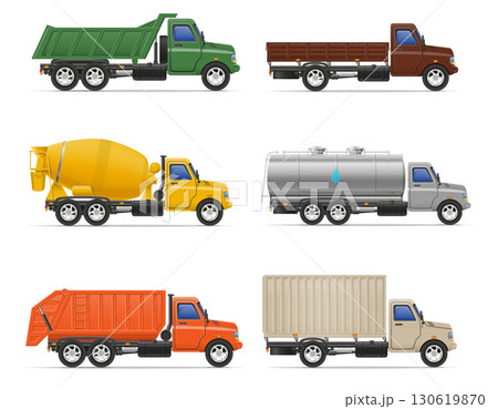truck cargo freight delivery car cartoon stock vector illustration 130619870
