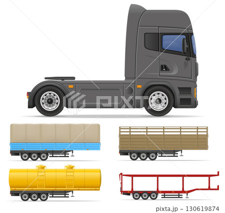 truck cargo freight delivery car cartoon stock vector illustration 130619874