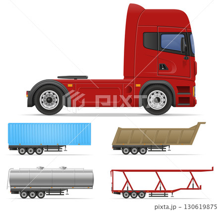 truck cargo freight delivery car cartoon stock vector illustration 130619875