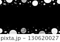 宇宙の星と銀河のモノトーンボーダーフレーム 130620027