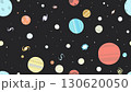 星や銀河が広がる宇宙デザインのカラフルシームレスパターン 130620050