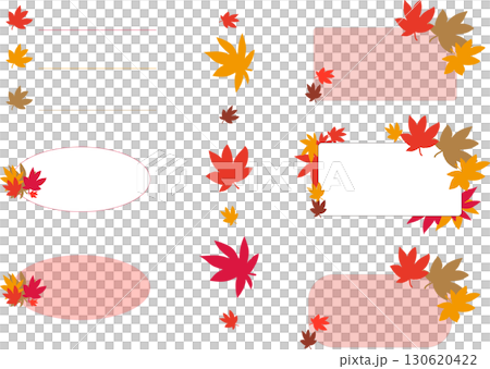 Autumn Frame Set - Autumn Leaves 130620422