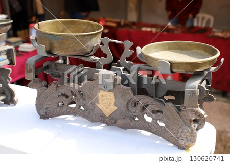Old items and things are sold at a flea market in Tel Aviv, Israel. Old items and things are sold at a flea market in Tel Aviv, Israel. 130620741