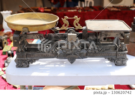 Old items and things are sold at a flea market in Tel Aviv, Israel. 130620742
