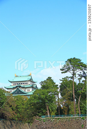 愛知県名古屋市、名古屋城の風景 130620897