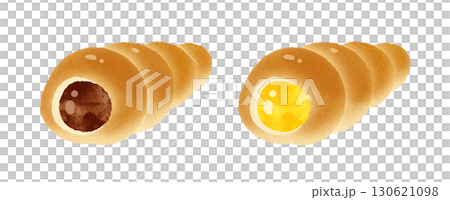 巧克力蛋筒和奶蛋筒 130621098