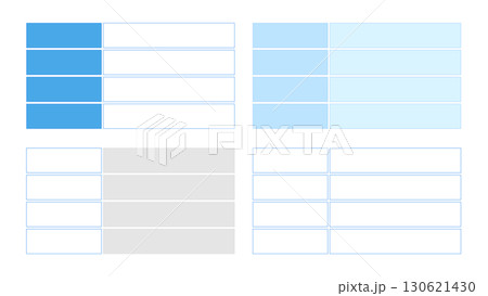 価格表のベクターイラスト 130621430