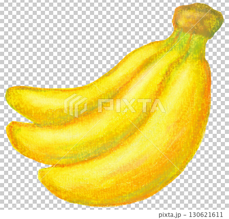 バナナのイラスト オイルパステル画のイラスト素材 [130621611] - PIXTA