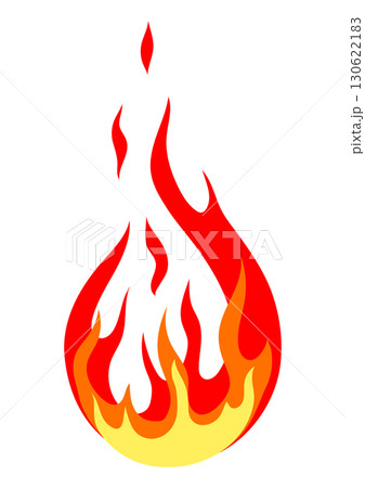 Illustration of stylized fire or flame. Burning red fire or bonfire. Illustration of stylized fire or flame. Burning red fire or bonfire. 130622183