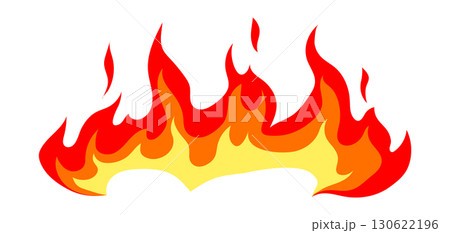 Illustration of stylized fire or flame. Burning red fire or bonfire. Illustration of stylized fire or flame. Burning red fire or bonfire. 130622196