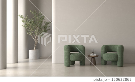 Modern style conceptual interior room 3d illustration Modern style conceptual interior room 3d illustration 130622865