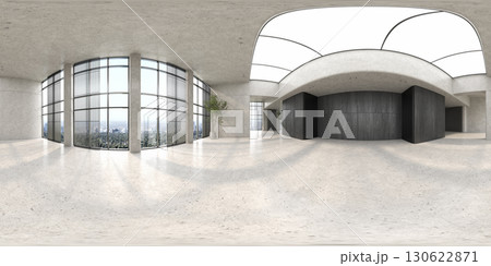 360 panorana of empty Modern style reception interior room 3D rendering 130622871