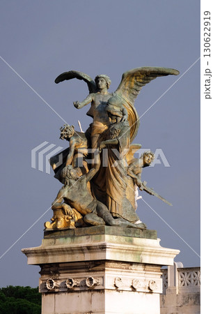 Statue of the Thought carved by Giulio Monteverde, monument to Victor Emmanuel II, Altare della Patria, Rome, Italy Statue of the Thought carved by Giulio Monteverde, monument to Victor Emmanuel II, Altare della Patria, Rome, Italy 130622919