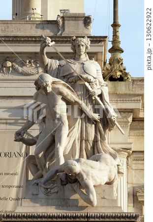 Statue of law, Altare della Patria, Venice Square, Rome, Italy Statue of law, Altare della Patria, Venice Square, Rome, Italy 130622922