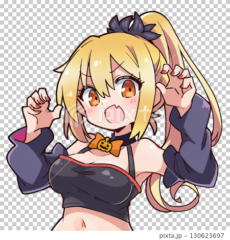 A girl who costumes Halloween 130623697