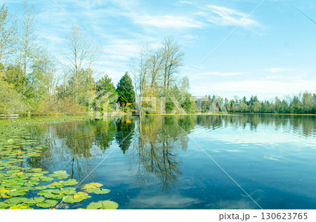 Mill Lake in Abbotsford, BC, Canada 130623765