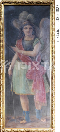 Saint Michael archangel, altarpiece in the Franciscan Church of the Friars Minor in Dubrovnik Saint Michael archangel, altarpiece in the Franciscan Church of the Friars Minor in Dubrovnik 130623822